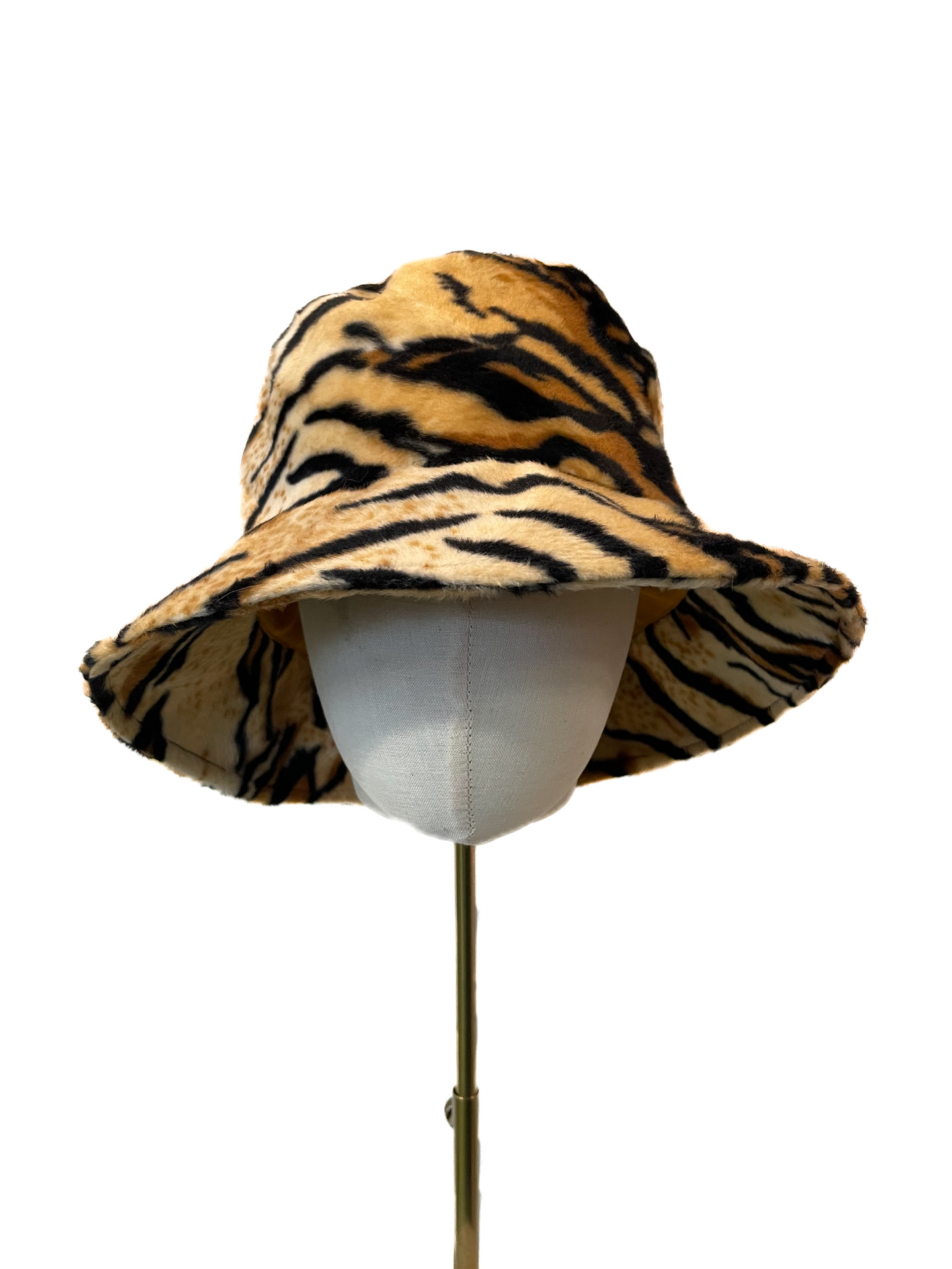Lierihattu, tiikerikuosinen tekokarva 58cm