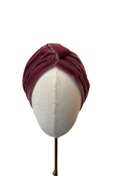 Turban Cassie, baby pink velvet