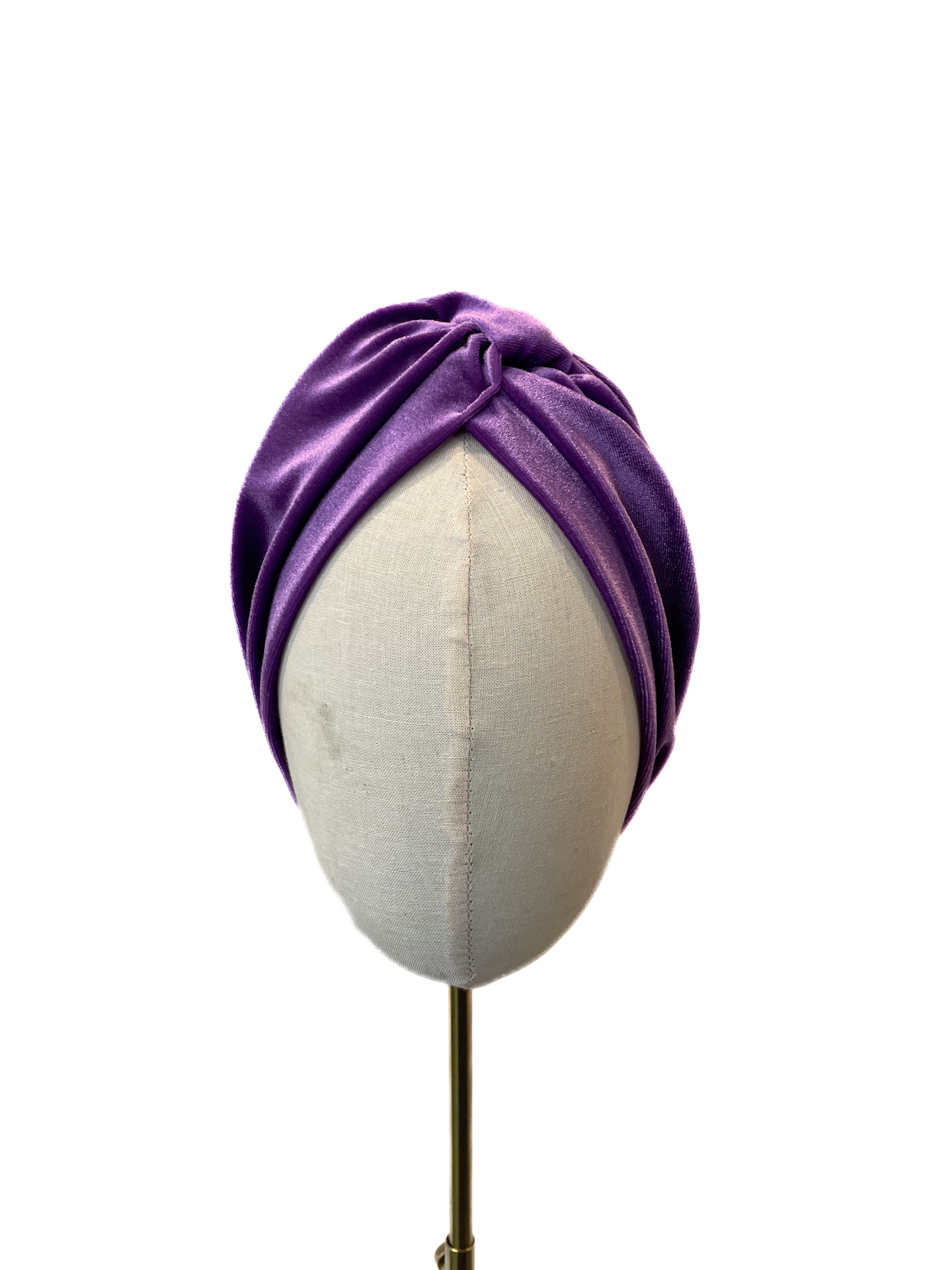 Turban Cassie, purple velvet
