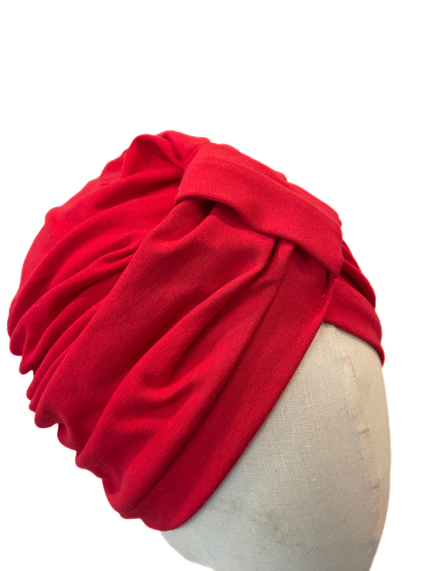 Turban Cassie, red jersey - Image 4