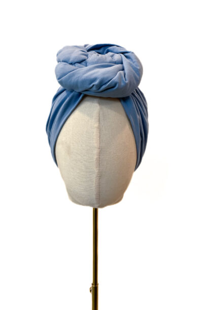 Turban Greta, baby blue jersey M (58-60cm)