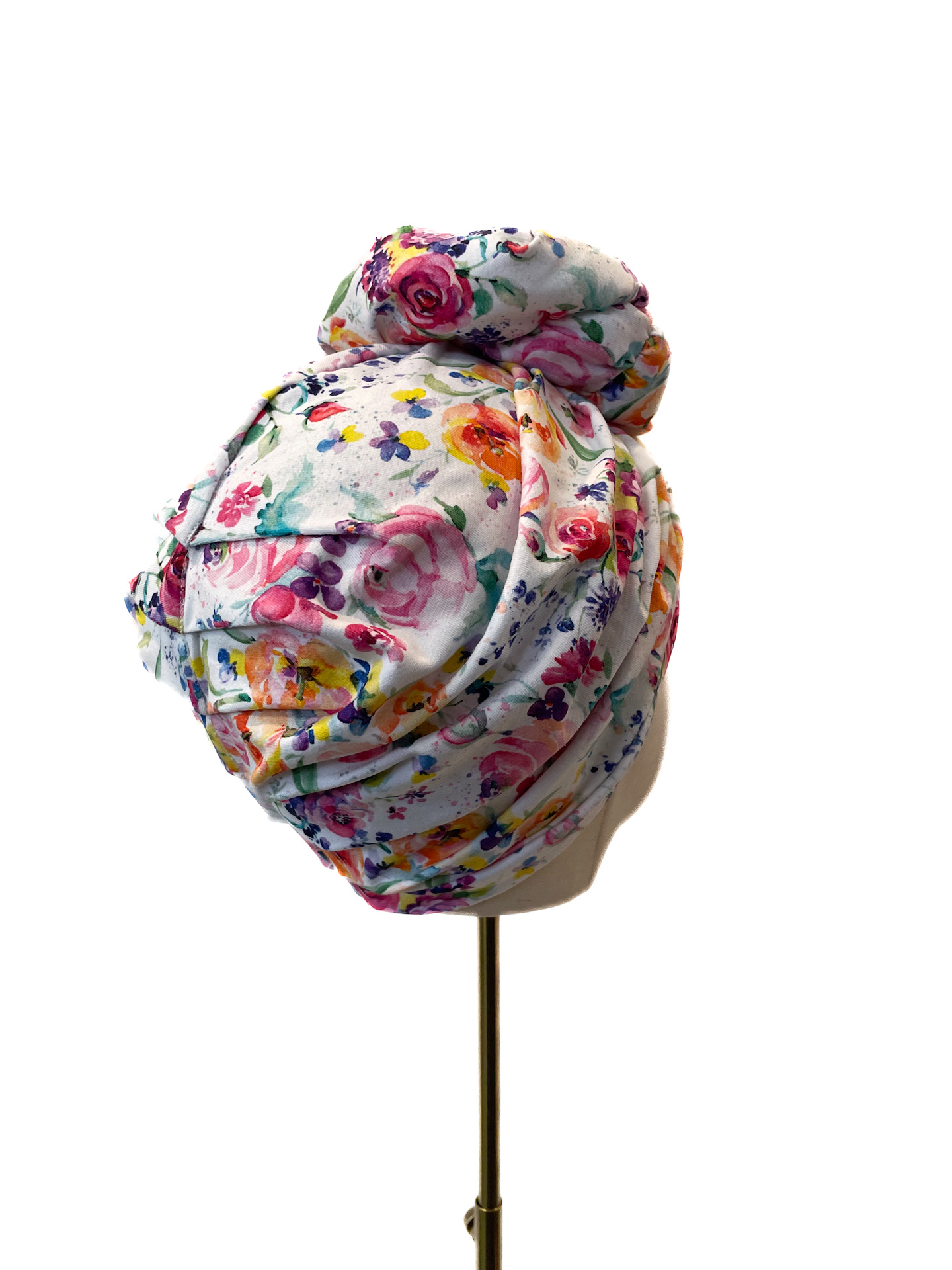 Turbaani Greta, kukkakuosinen trikoo M (58-60cm) - Image 3
