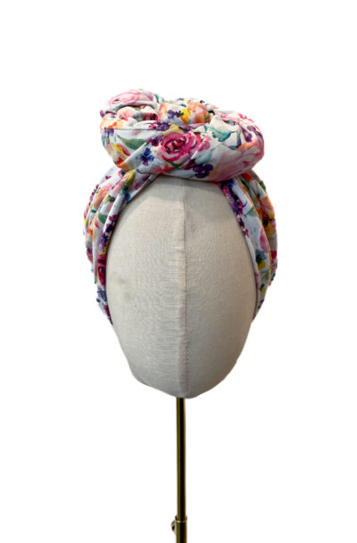 Turban Greta, floral jersey M (58-60cm)
