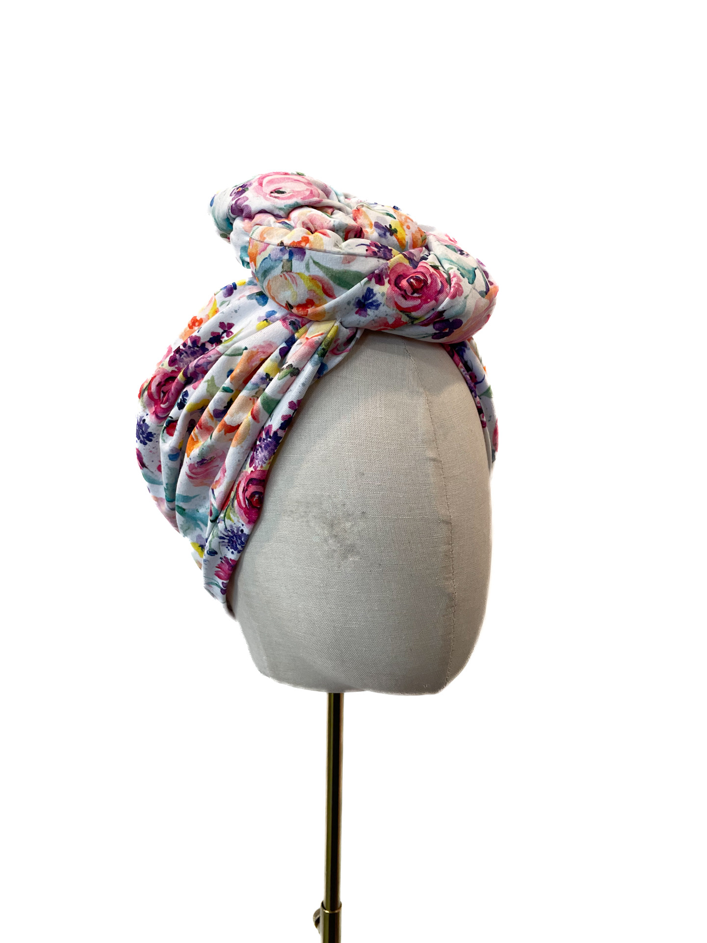 Turbaani Greta, kukkakuosinen trikoo M (58-60cm) - Image 2